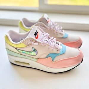 Nike Air Max 1, Pastel Multi, Women’s Size 8